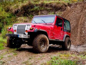 4x4 przeprawa samochodami terenowymi off-road - Impreza integracyjna dla pracowników działu QA Firmy Philip Morris Polska S.A.