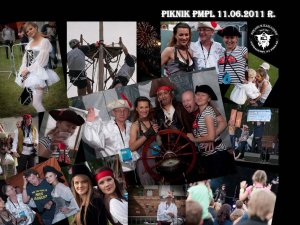 Pamiątkowe zdjęcie - Rodzinny piknik firmowy w tematyce ?PIRACI Z KARAIBÓW? dla firmy Philip Morris Polska S.A. 2011 r.