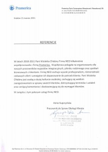 Referencje PRAMERICA